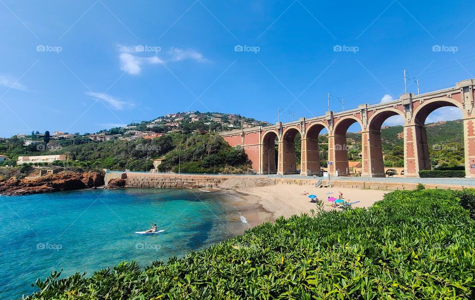 Coastline in France.