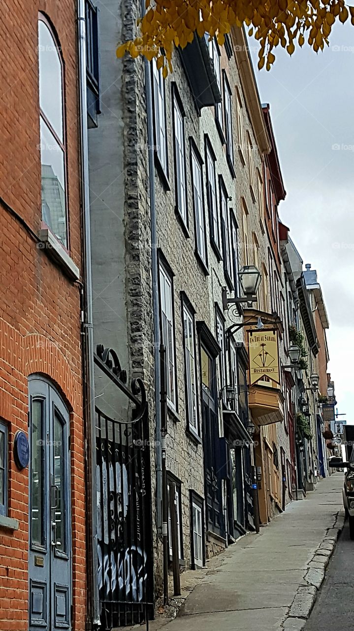 Old Quebec city old buildings