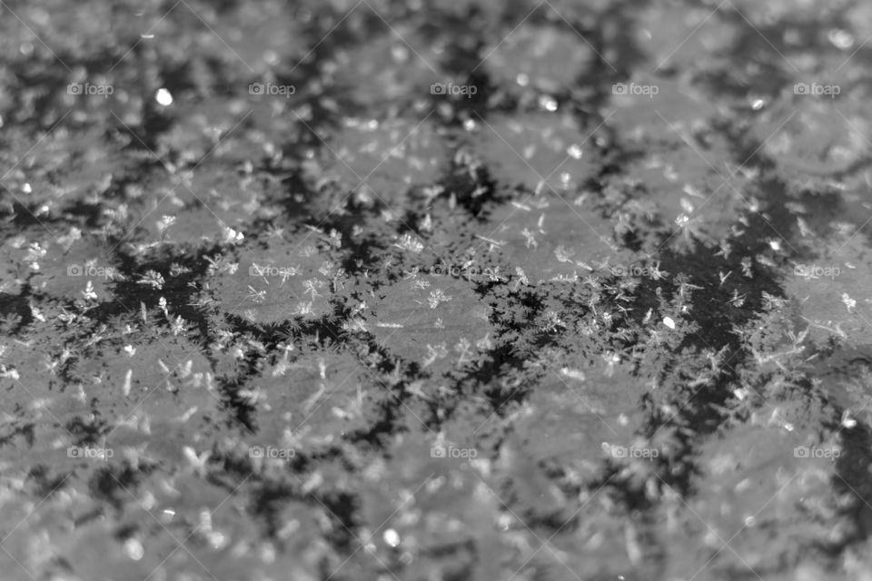 Ice frost formations 