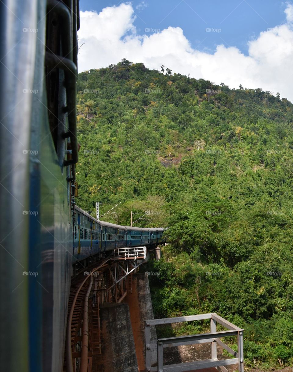 moving train