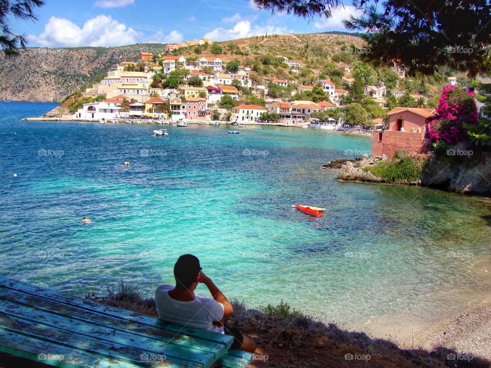 Beautiful Assos Kefalonia it simply takes your breath away .. you have to sit down and soak up the view ... memories never forgotten on this beautiful day 💙