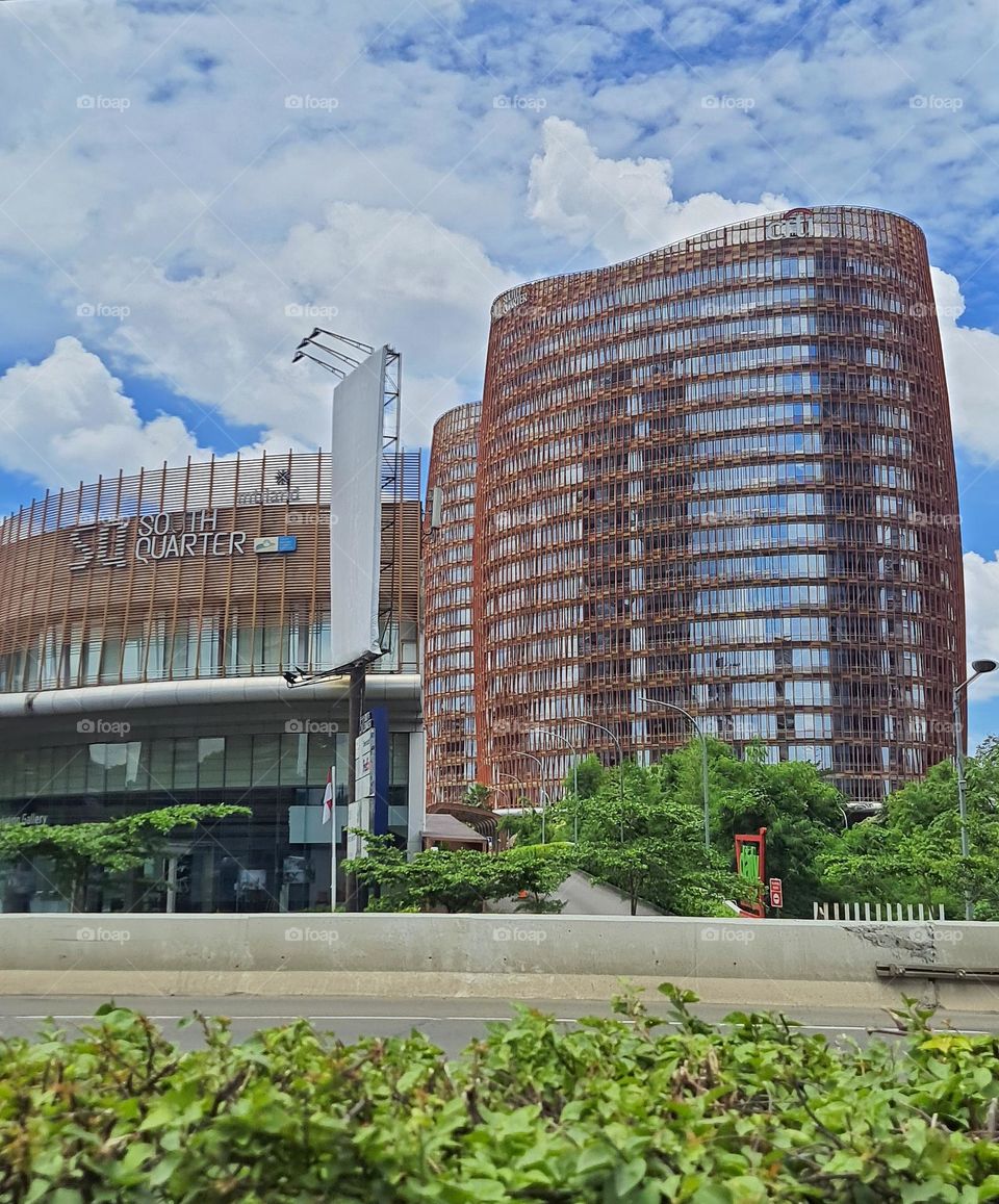 Architectural Building south square in Jakarta