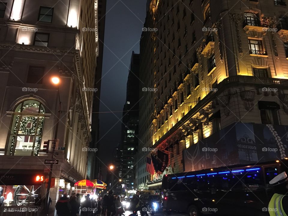 New York city at night 