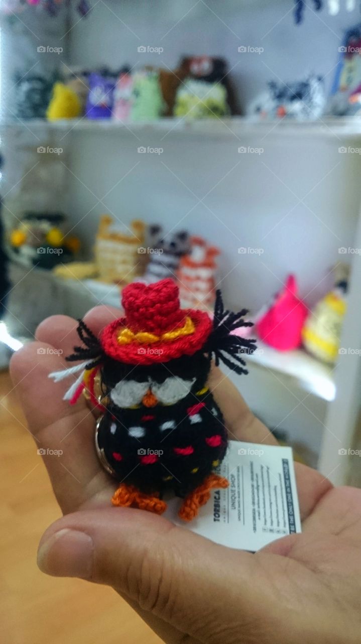 When you focus to made this little owl with this hat you are very focus...try it