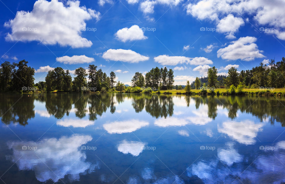 Reflection, No Person, Nature, Lake, Water