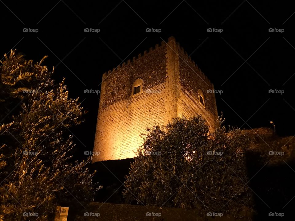 Castle View, Night, Castelo de Vide, Portugal