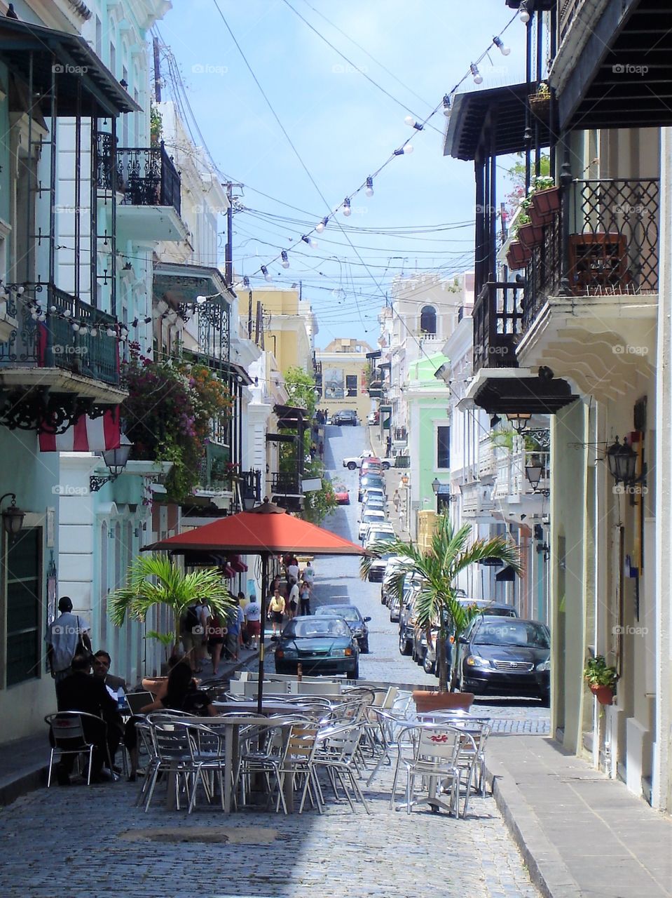 Beautiful street view of San Juan 