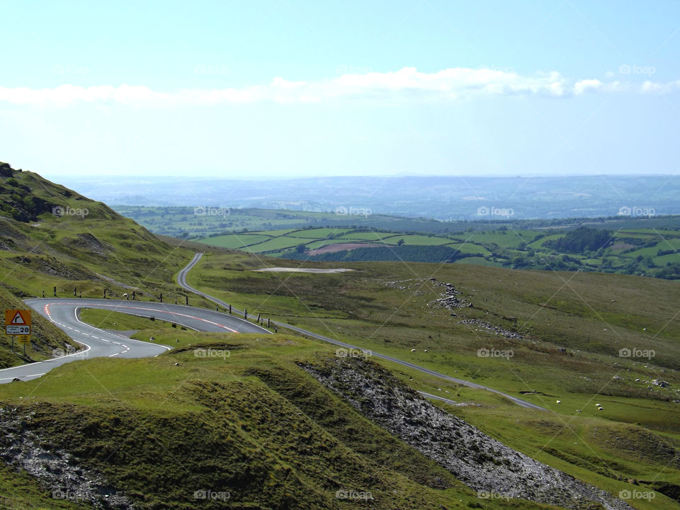 Welsh roads and views, Brecon Beacons