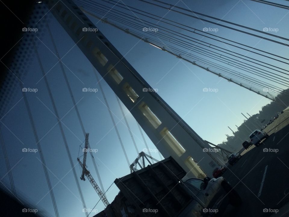 Bay bridge, new and old