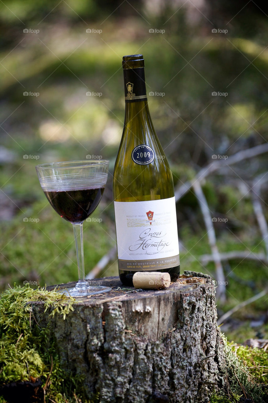 Wine in the forrest