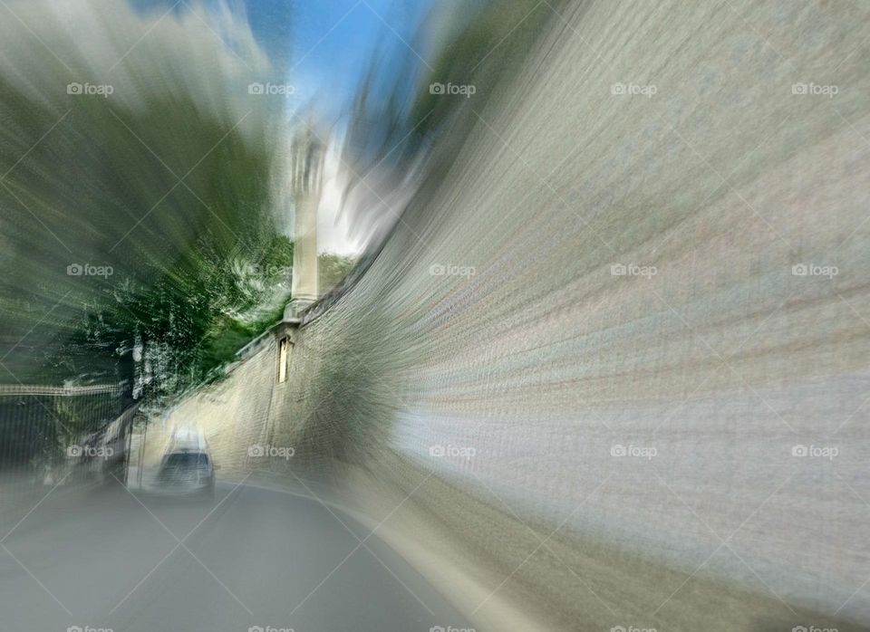 Racing along the wall