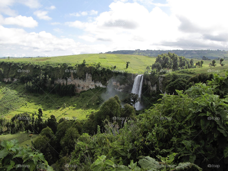 green nature africa falls by rom_freiman