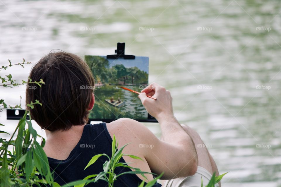 Painting at the park