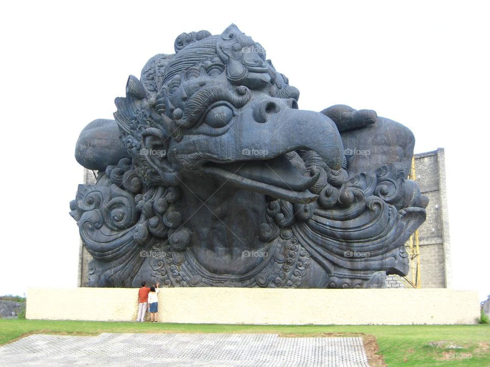 Stone Statue of a Garuda