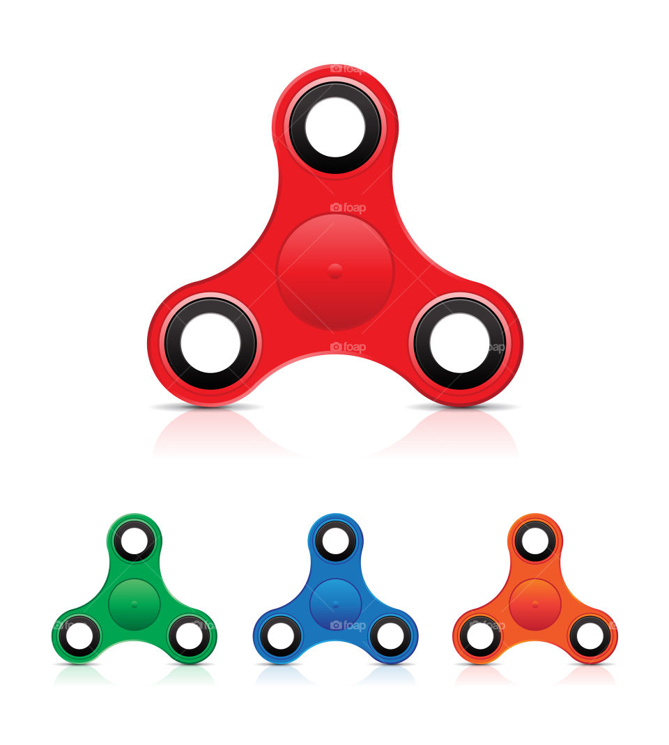 Hand fidget spinning toy for concentration