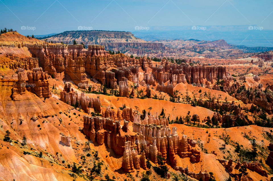 View of rocks in Bryce Canyon, USA, Utah,