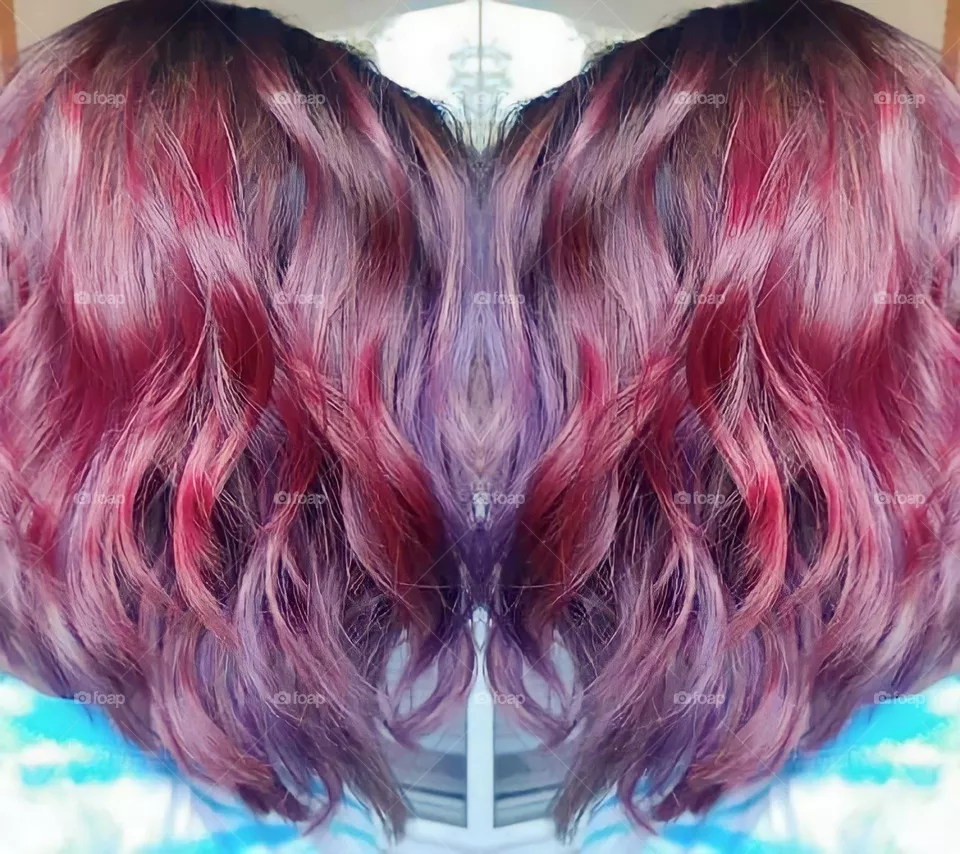 Colorful hair for the summer 