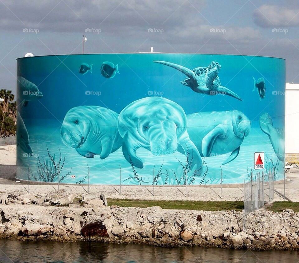 Oil tank art