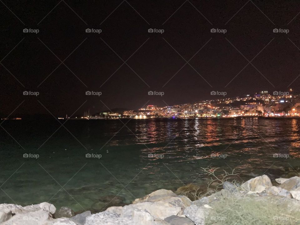 Sightseeing in Turkey. Blue sky and tall palm trees. Sunsets and sunny days. Summertime in Kusadasi. Vacation travel in Turkey . Summer view. Sunny day during vacation. Hidden gems and secret places.