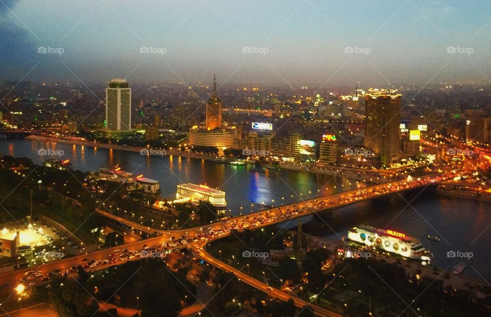 Egypt Cairo view from tower