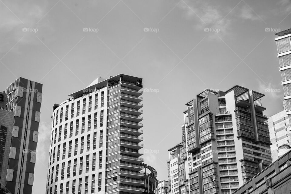 View of modern buildings against sky