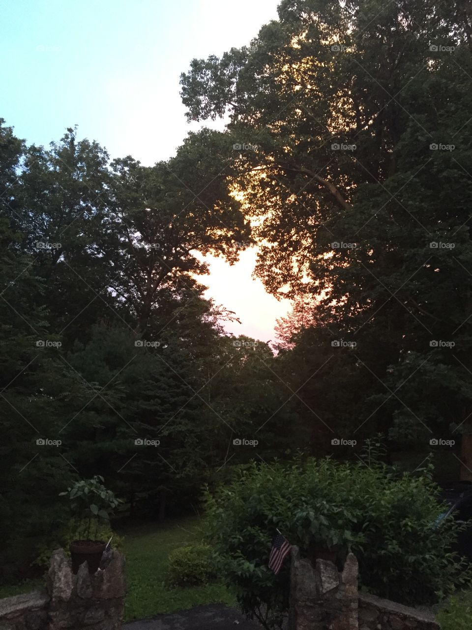 Sunset from our patio 