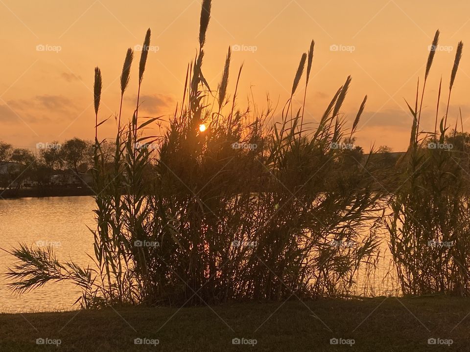 Ending of a very overcast week near the Northern Texas Coastline. Mixed Colours of late Evening and Night. 