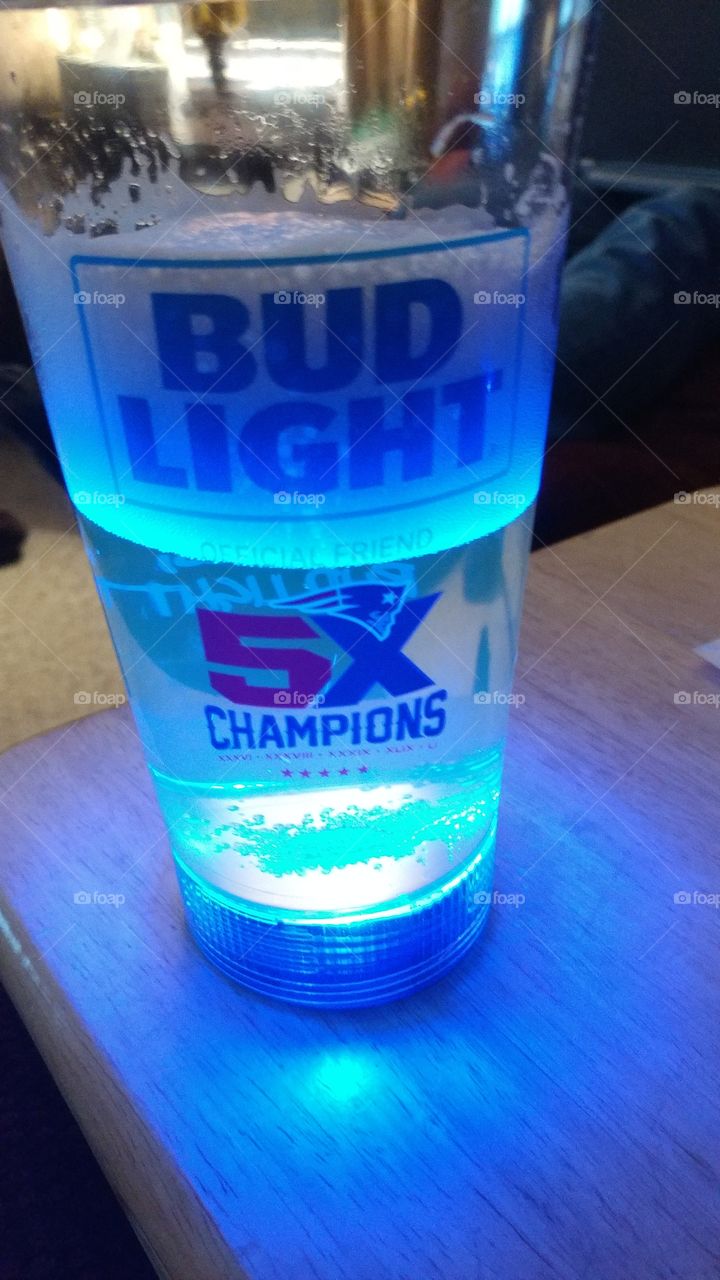 Touchdown!! Bud Lite glass activated