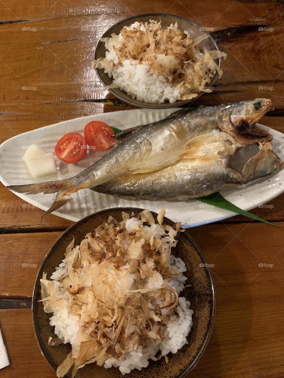 Fish and rice