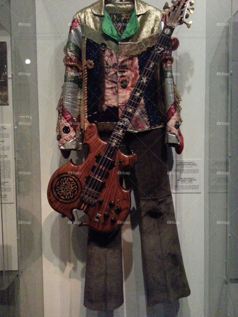 John Paul Jones guitar and stage outfit