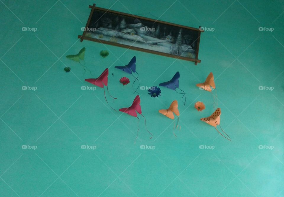 image. paper butterflies