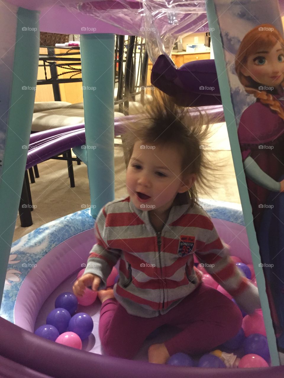 Enjoying The New Ball Pit!