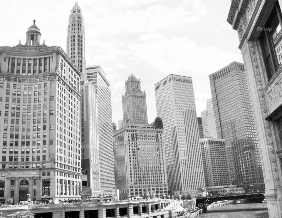 Chicago buildings. Skyline in Chicago