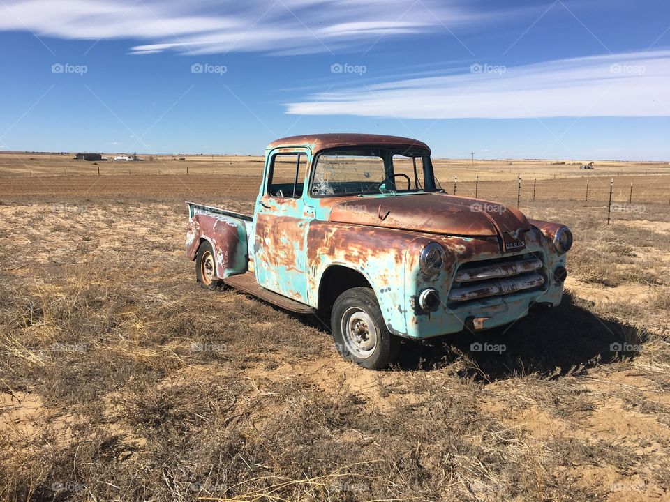 Old truck on old land 