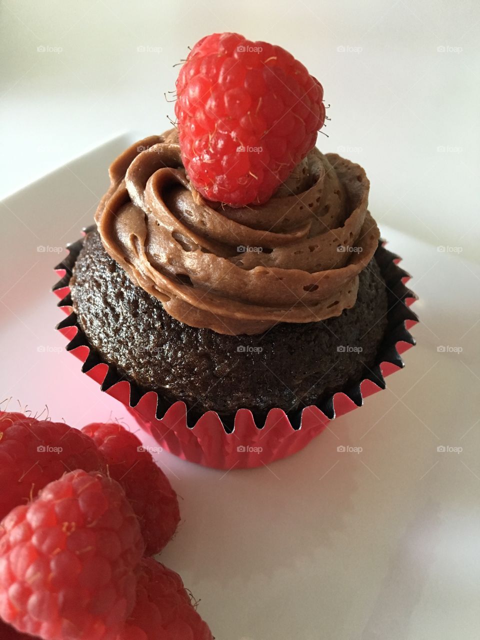 Chocolate Raspberry Cupcake 