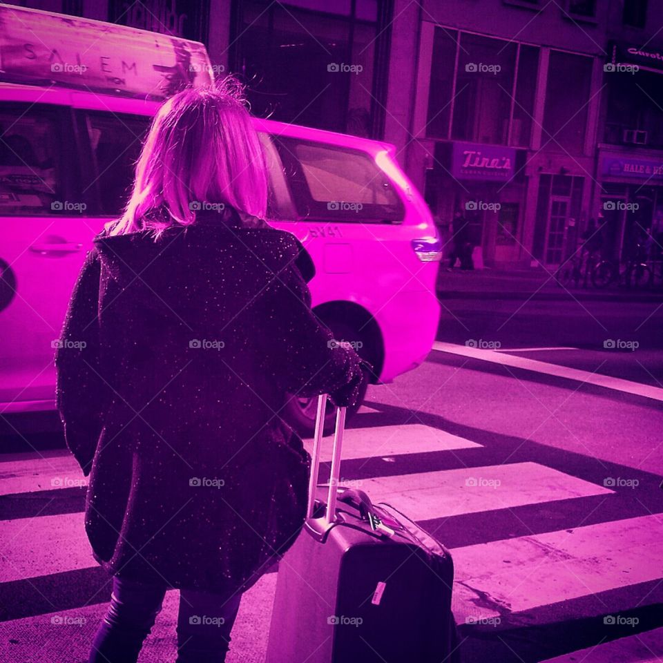 People, Music, Street, Woman, Light