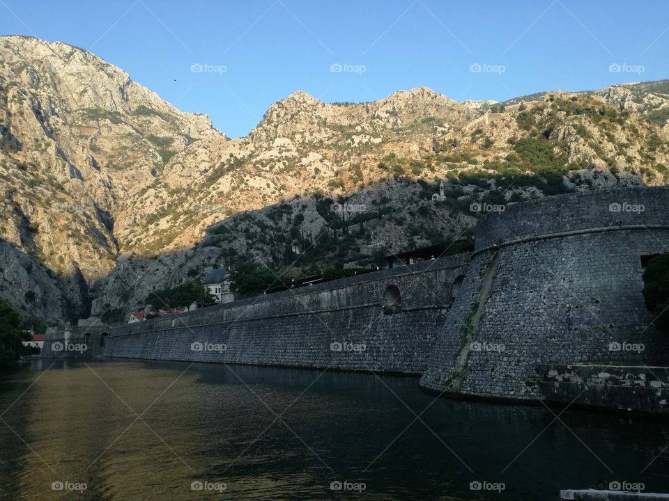 Kotor fortress walls