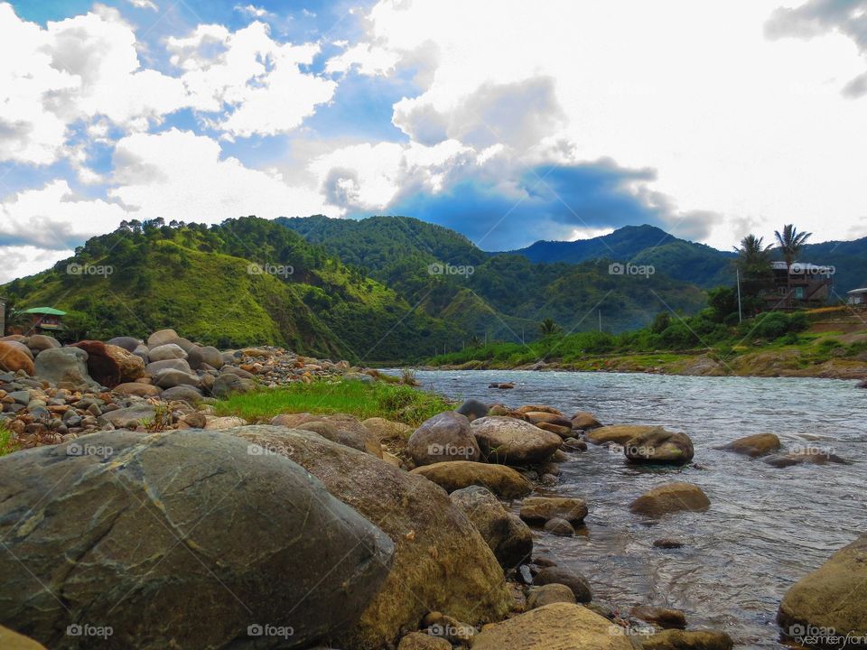 Mountains, next to rivers, everything