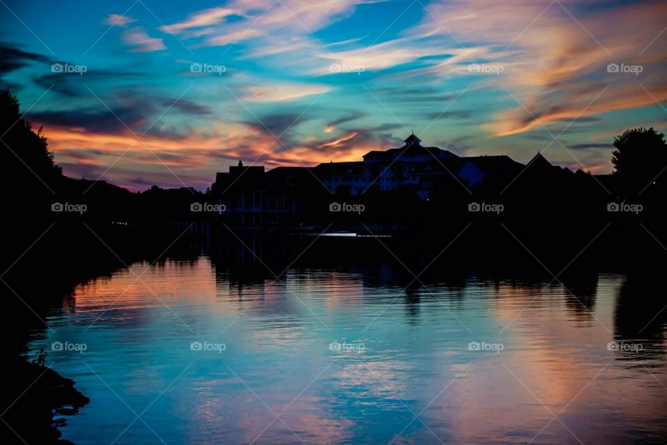 Sky painting. This photo was taken in Bay Harbor Michigan 