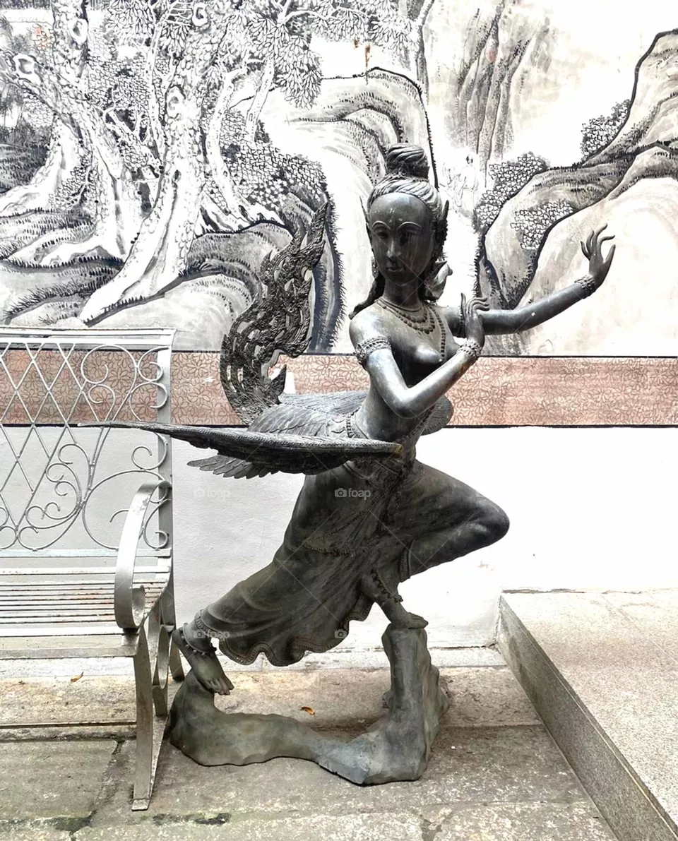 A beautiful statue in Penang, Malaysia