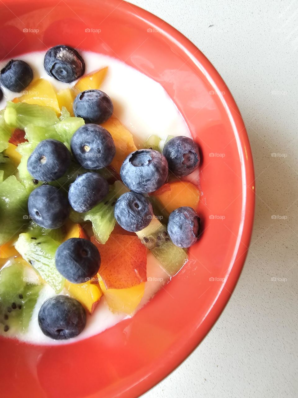 bright yogurt fruit bowl