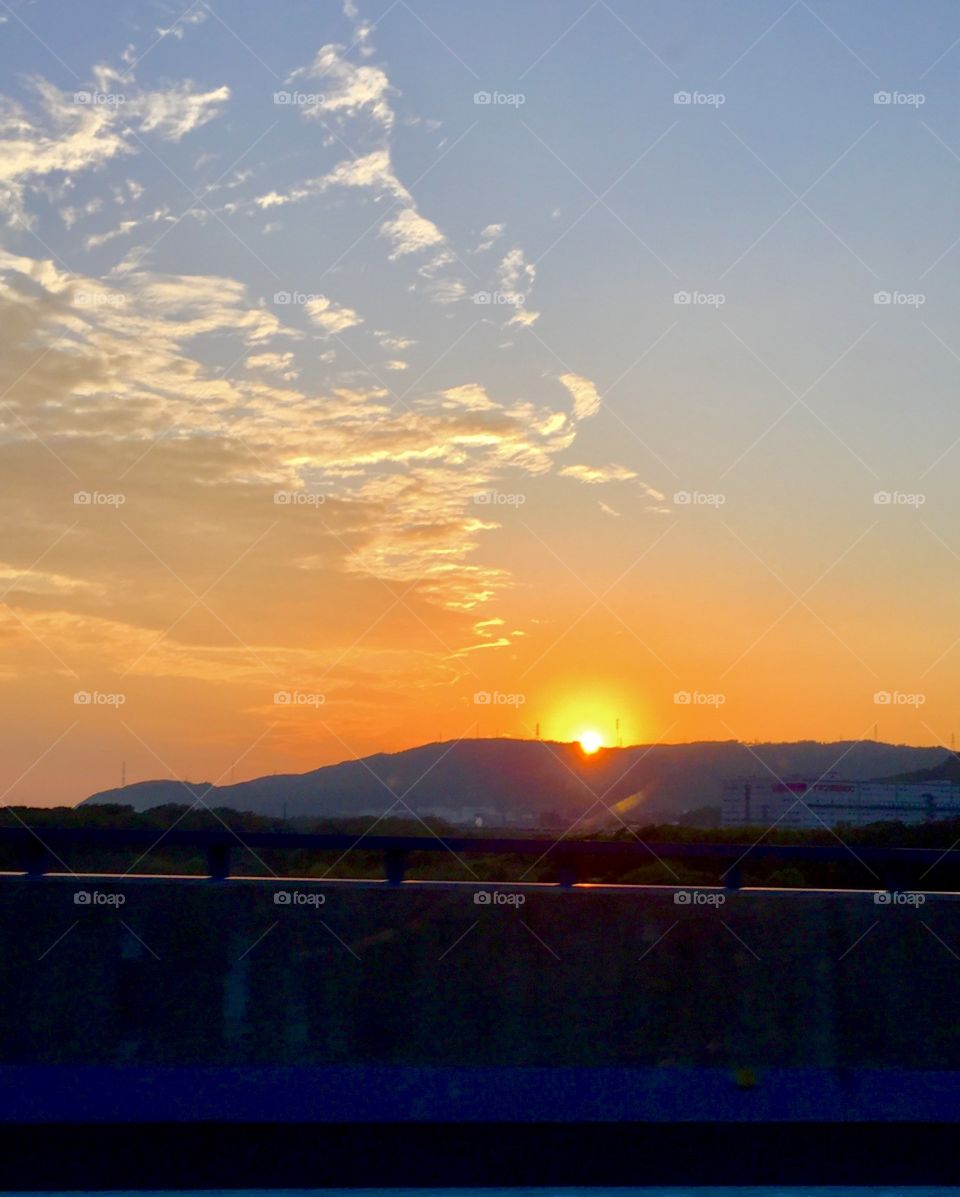 sunset on the way home