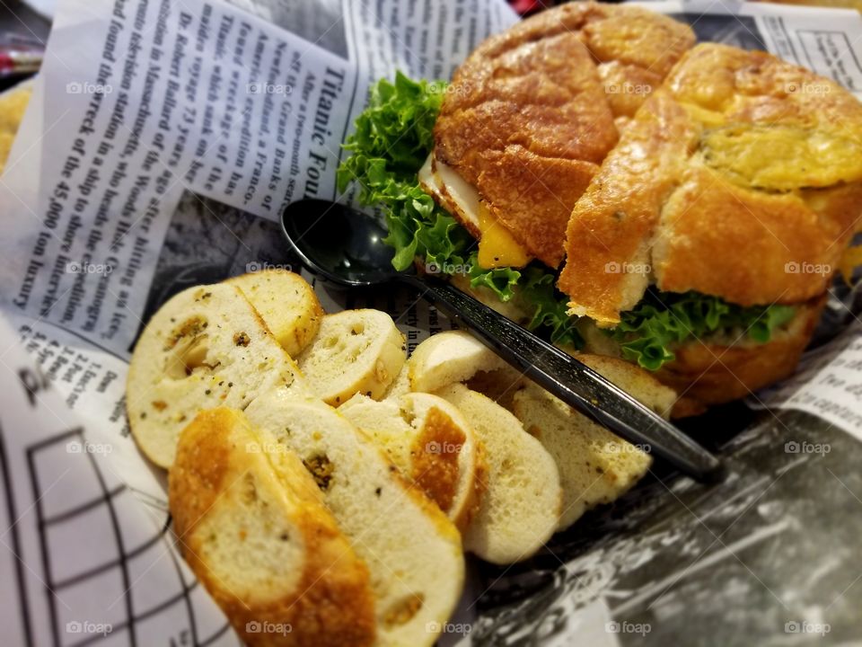 chicken bacon ranch sandwich