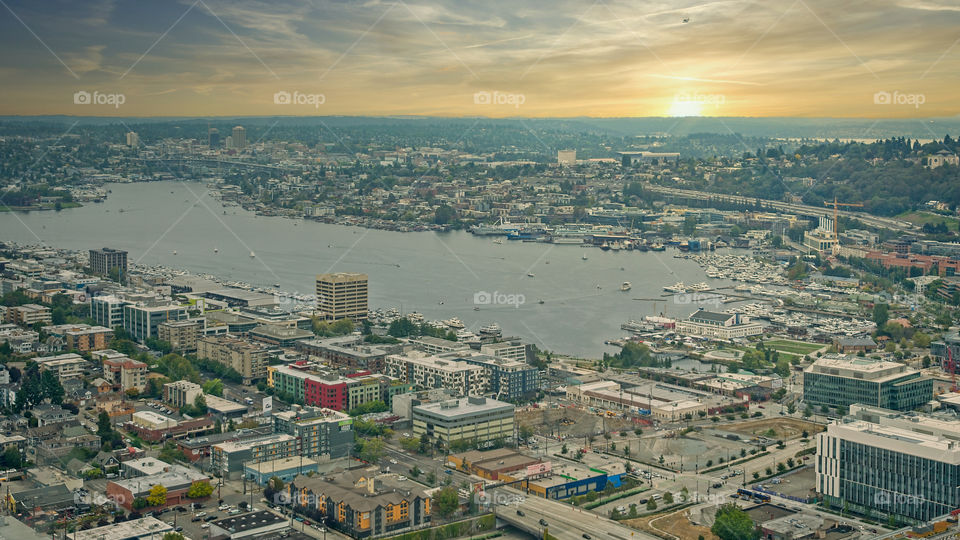 Panoramic view of Seattle