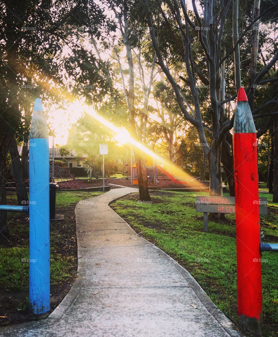 Pencil Gate Park at sunrise 