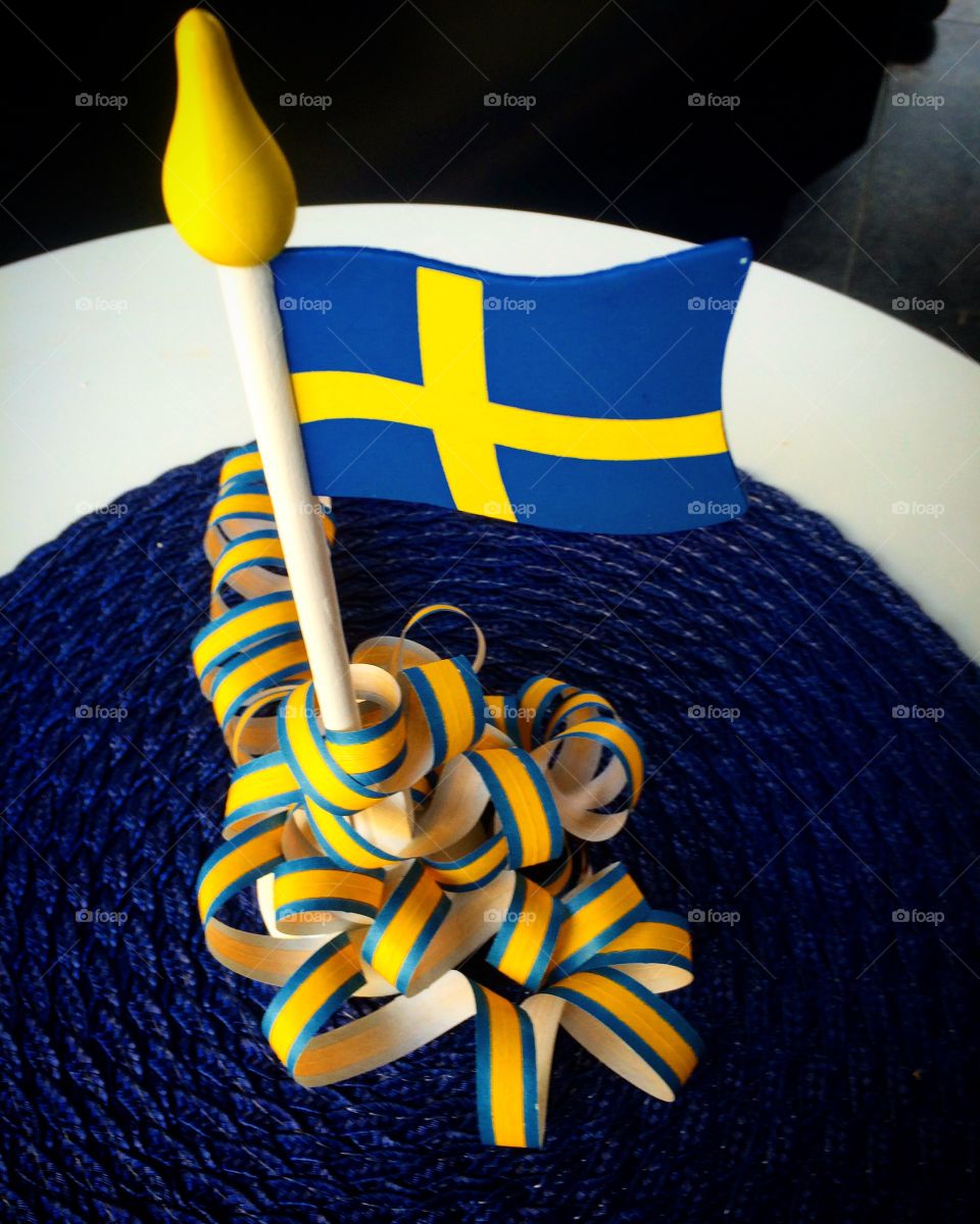 Sweden flag. National  day 