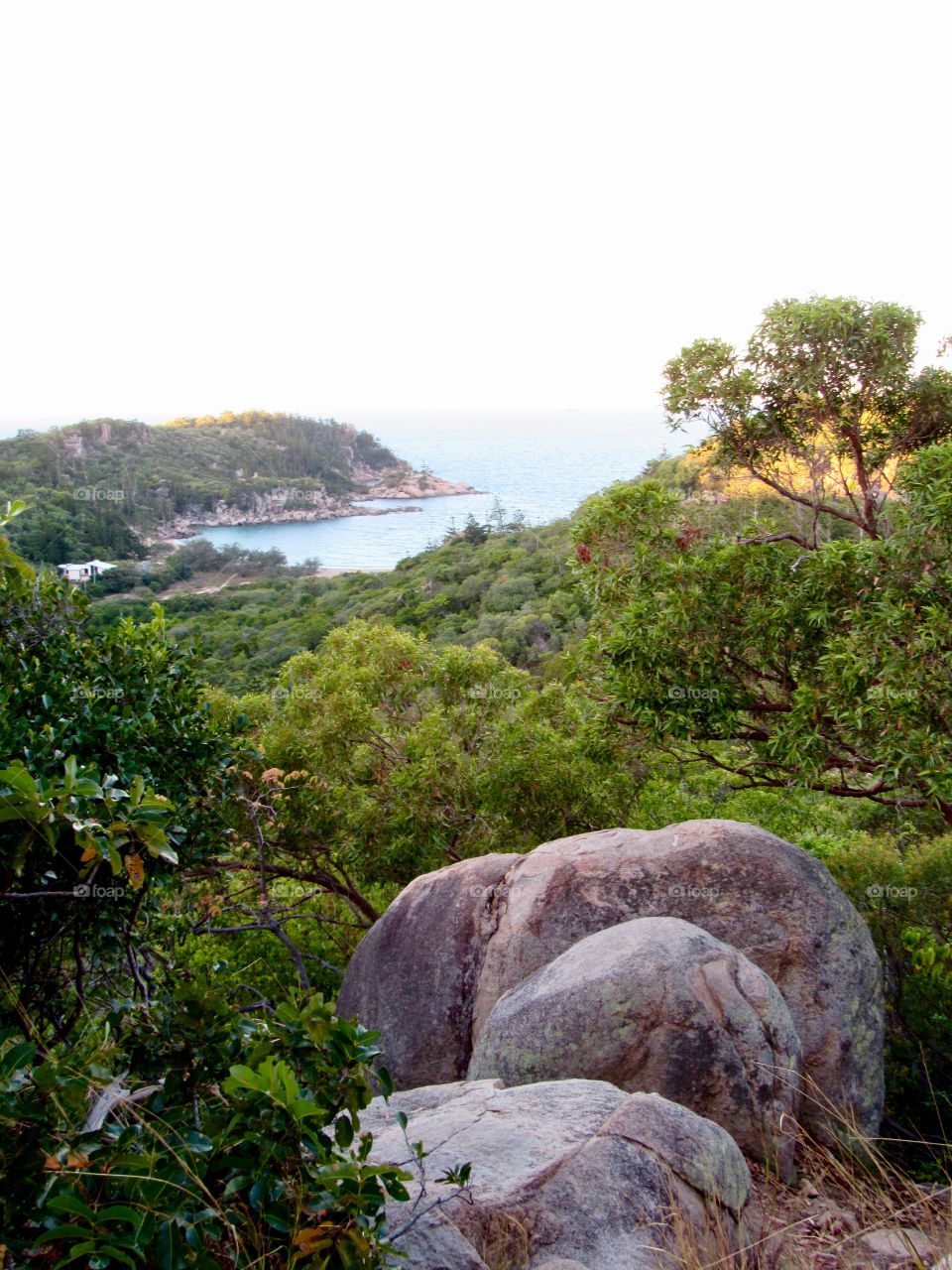 The view from the forts walk on Magnetic island, Townsville, Australia on a beautiful winter day.