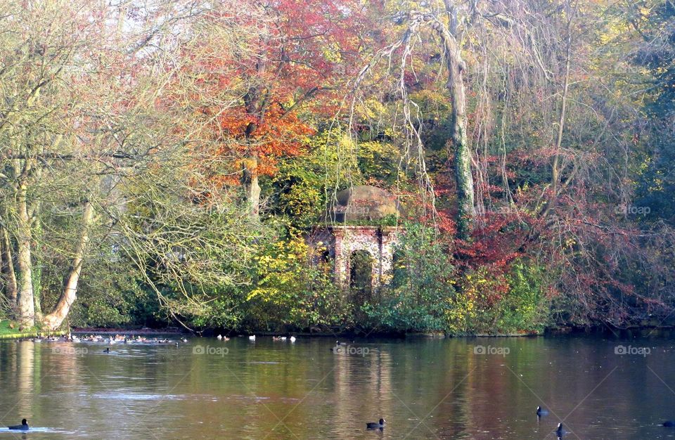 temple of love on lake