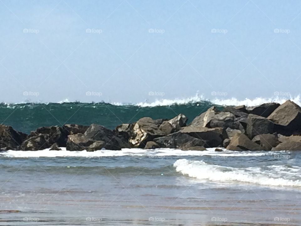 Wave just about to crash