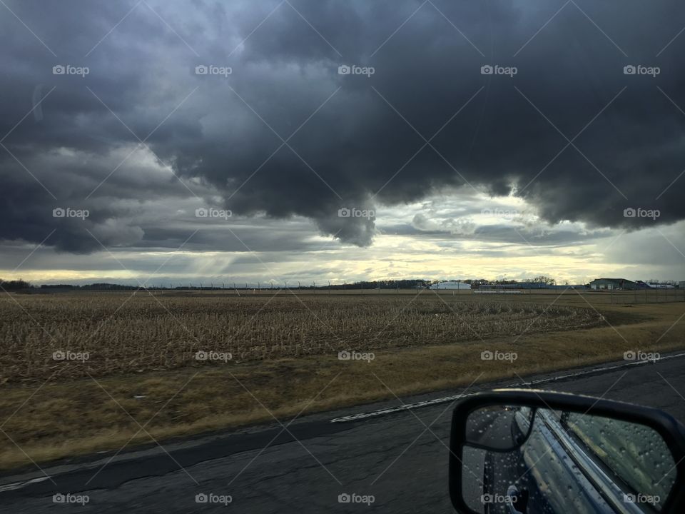Storm, Road, No Person, Landscape, Sky